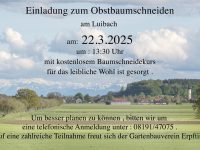 Plakat Baumschneiden 2025 März